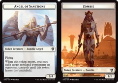 Angel of Sanctions (1) // Zombie (3) Token